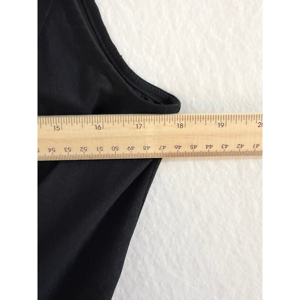 Samuel Dong Black Ruffle Avant Garde Belted Event Party Dress XS Sleeveless - Picture 8 of 10